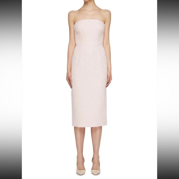 Rebecca vallance Midi Strapless Cocktail dress with Bow US 6 - Picture 2 of 7